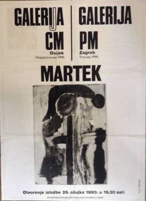 plakat, vlado martek - izložba