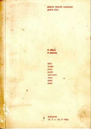 galerija likovnih umjetnosti: 8 slikara/8 painters, 1962.