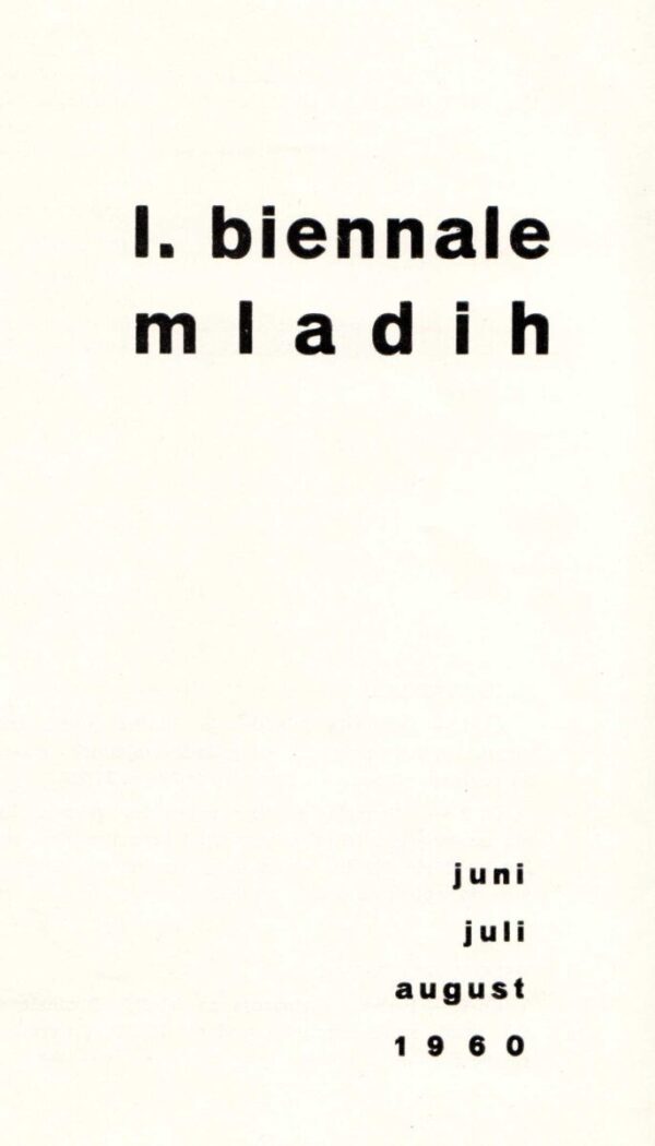 1. biennale mladih, 1960.