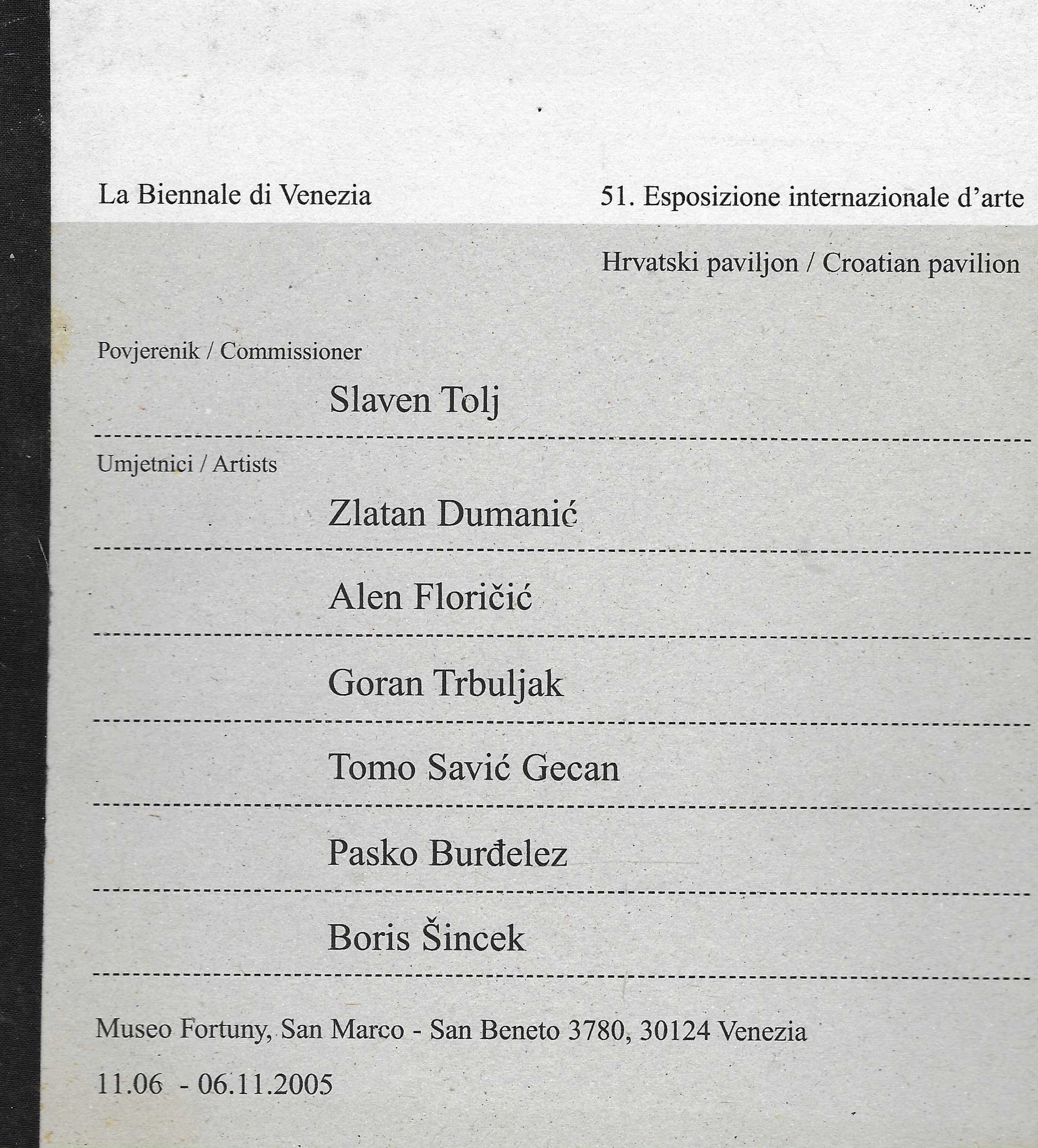 La Biennale di Venezia: 51. Esposizione internazionale d'arte