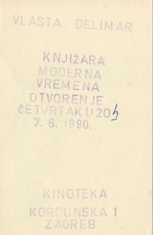 kartolina, pozivnica, vlasta delinar