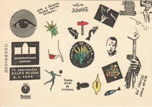 kartolina, pozivnica, 17. zagrebački salon mladih