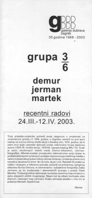 katalog, recentni radovi