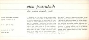 kartolina, pozivnica: oton postružnik
