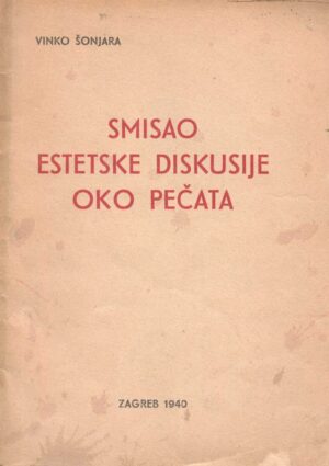 vinko Šonjara: smisao estetske diskusije oko pečata