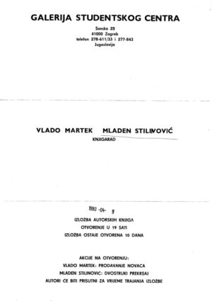 kartolina - vlado martek i mladen stilinović