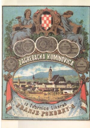 kartolina - naljepnica zagrebačkog tvorničara franje pokornog