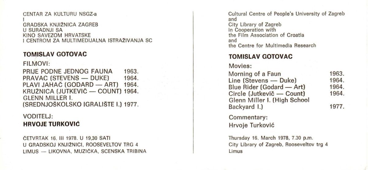 kartolina - tomislav gotovac