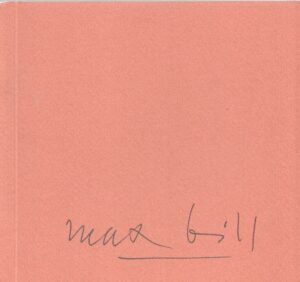 max bill, katalog izložbe
