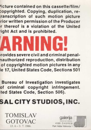 tomislav gotovac, katalog izložbe