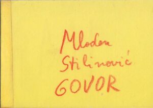 mladen stilinović: govor