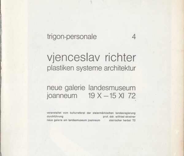 vjenceslav richter, katalog izložbe
