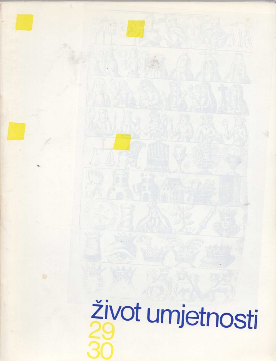 Život umjetnosti, br. 29./30., časopis