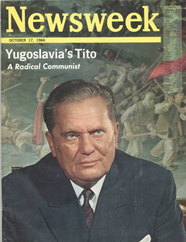 newsweek 1966 yugoslavia,s tito