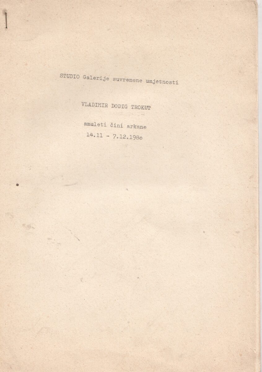 vladimir dodig trokut amuleti čini arkane
