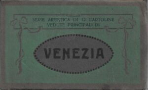 seria artistica di 12 cartoline vedute principali di venezia