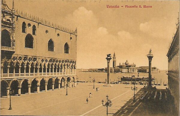 seria artistica di 12 cartoline vedute principali di venezia