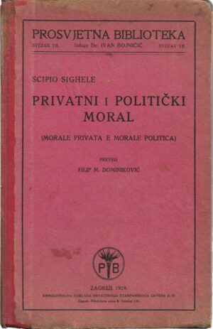 scipio sighele: privatni i politički moral