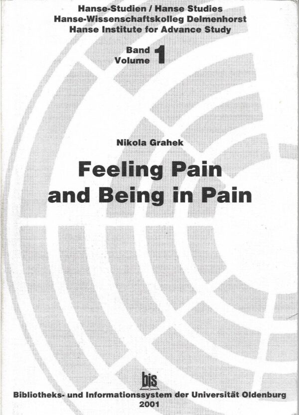 nikola grahek: feeling pain and being in pain