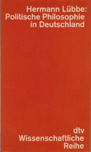 hermann lübbe: politische philosophie in deutschland