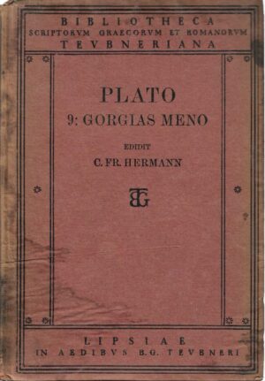 platon (c. fr. hermann, ur.): gorgias, meno