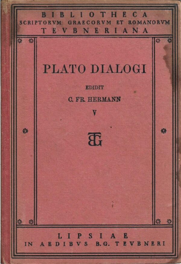 platon (c. fr. hermann, ur.): dialogi secundum - thrasylli tetralogias dispositi