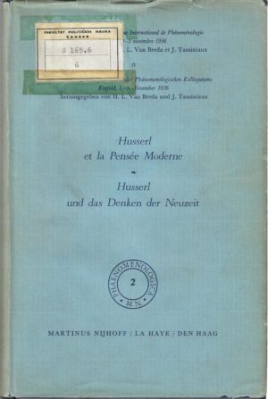 h.l. van breda (ur.): phaenomenologica 2 - husserl et la pensée moderne/husserl und das denken der neuzeit
