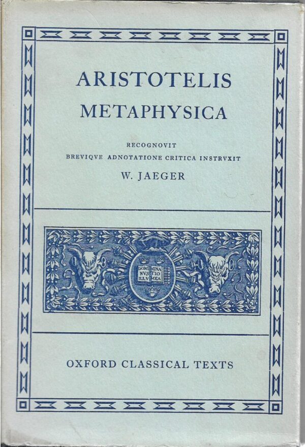 aristotel: metaphysica