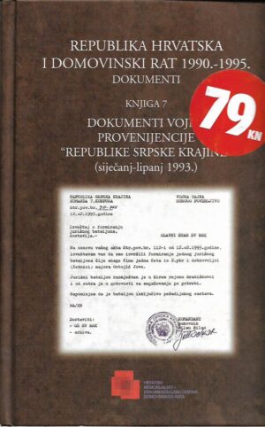mate rupić, ilija vučur (ur.): dokumenti vojne provenijencije "republike srpske krajine" (siječanj-lipanj 1993.)