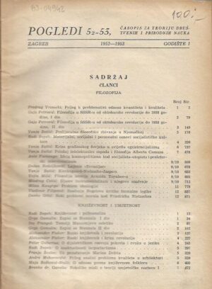 pogledi 52-53, časopis za teoriju društvenih i prirodnih nauka