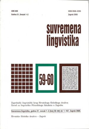 ida raffaelli (gl.ur.): suvremena lingvistika - časopis (br. 59-60)