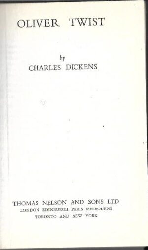 charles dickens: oliver twist