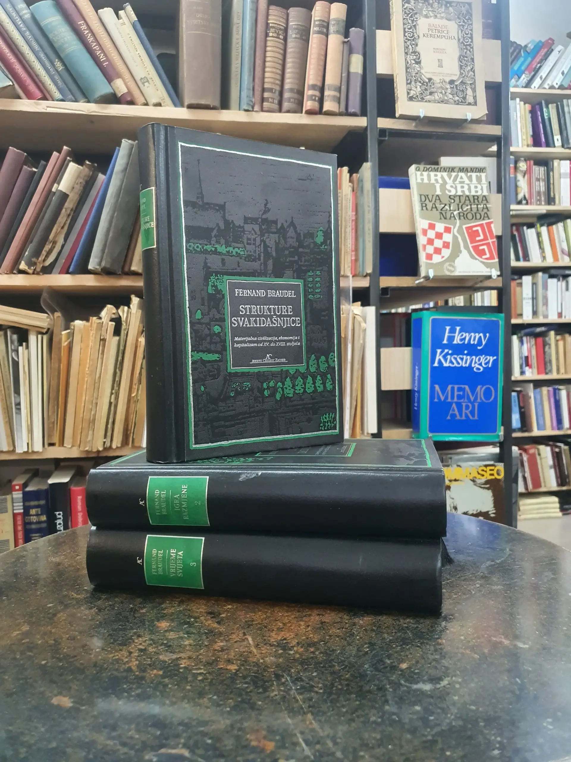 fernand braudel: strukture svakidašnjice; igra razmjene; vrijeme svijeta i-iii