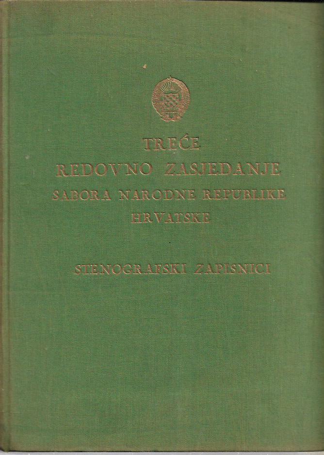 treće redovno zasjedanje sabora narodne republike hrvatske (17-19.5.1948, stenografski zapisnici)