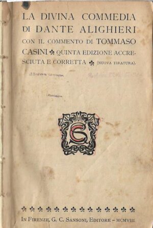 dante alighieri: la divina commedia