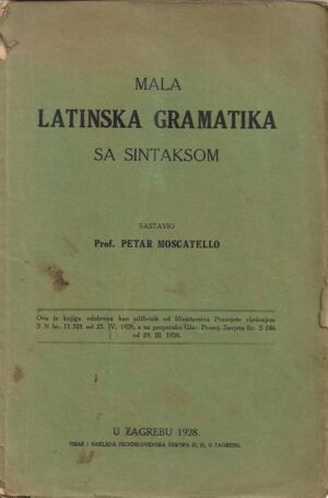 petar moscatelo: mala latinska gramatika sa sintaksom