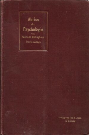 hermann ebbinghaus: abriss der psychologie