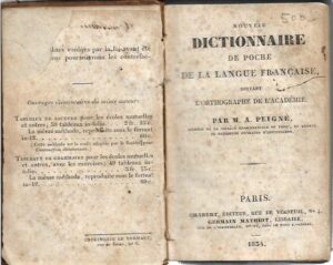 m. a. peigne: nouveau dictionnaire de poche de la langue francaise