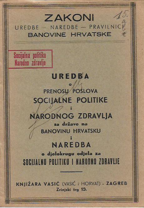 zakoni banovine hrvatske ii.