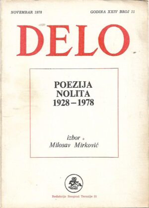 delo, poezija nolita 1928-1978, novembar 1978.