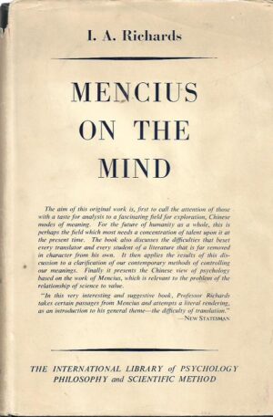 i.a. richards: mencius on the mind