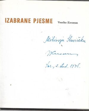 veselko koroman: izabrane pjesme
