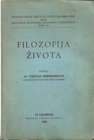 stjepan zimmermann: filozofija života