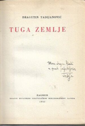 dragutin tadijanović: tuga zemlje