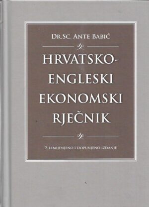 ante babić: hrvatsko-engleski ekonomski rječnik
