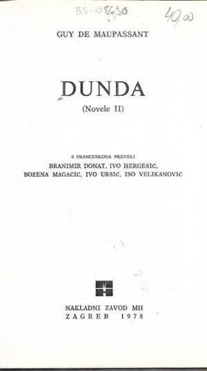 guy de maupassant: dunda