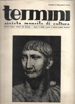 giuseppe gerini (ur.): termini rivista mensile di cultura - traiano - anno iv - giugno, luglio, agosto, settembre xvii - n.o 34, 35, 36 e 37