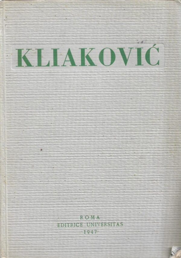 jozo kliaković: texto de giorgio de chirico