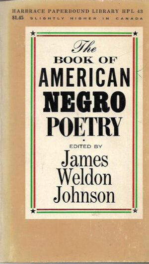 james weldon johnson: the book of american negro poetry