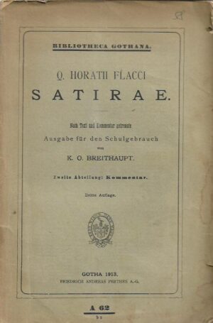 quinti horatii flacci: satirae